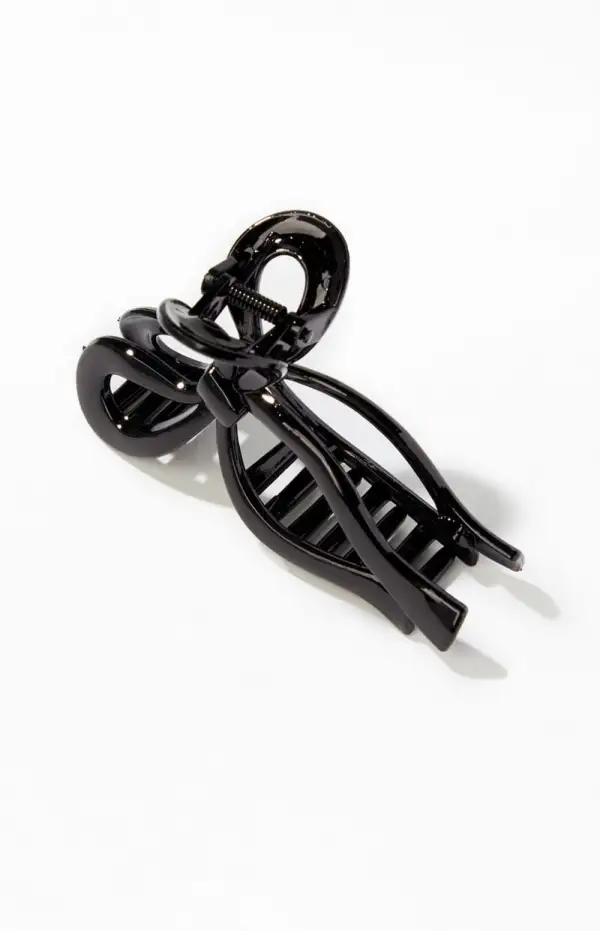 LA Hearts Black Bow Hair Claw Clip