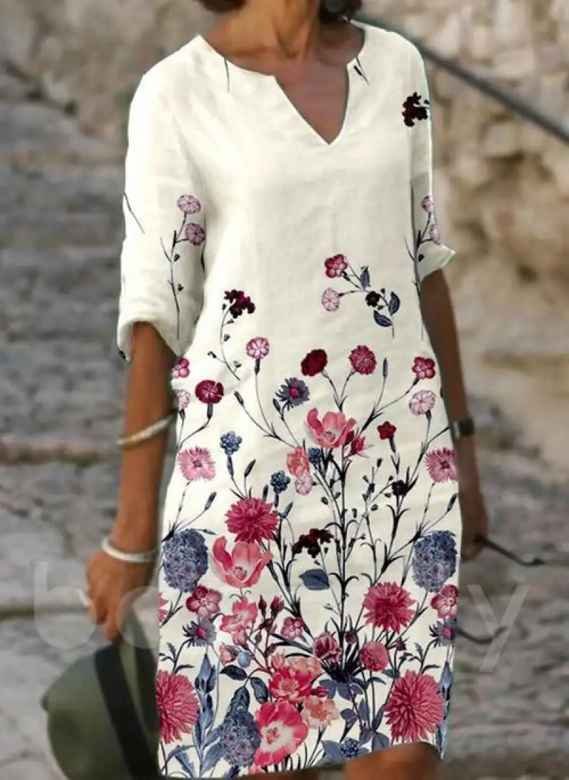 Women's Floral Evening Dress