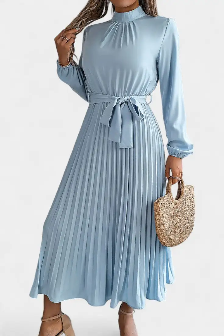 Pleated Casual Dress