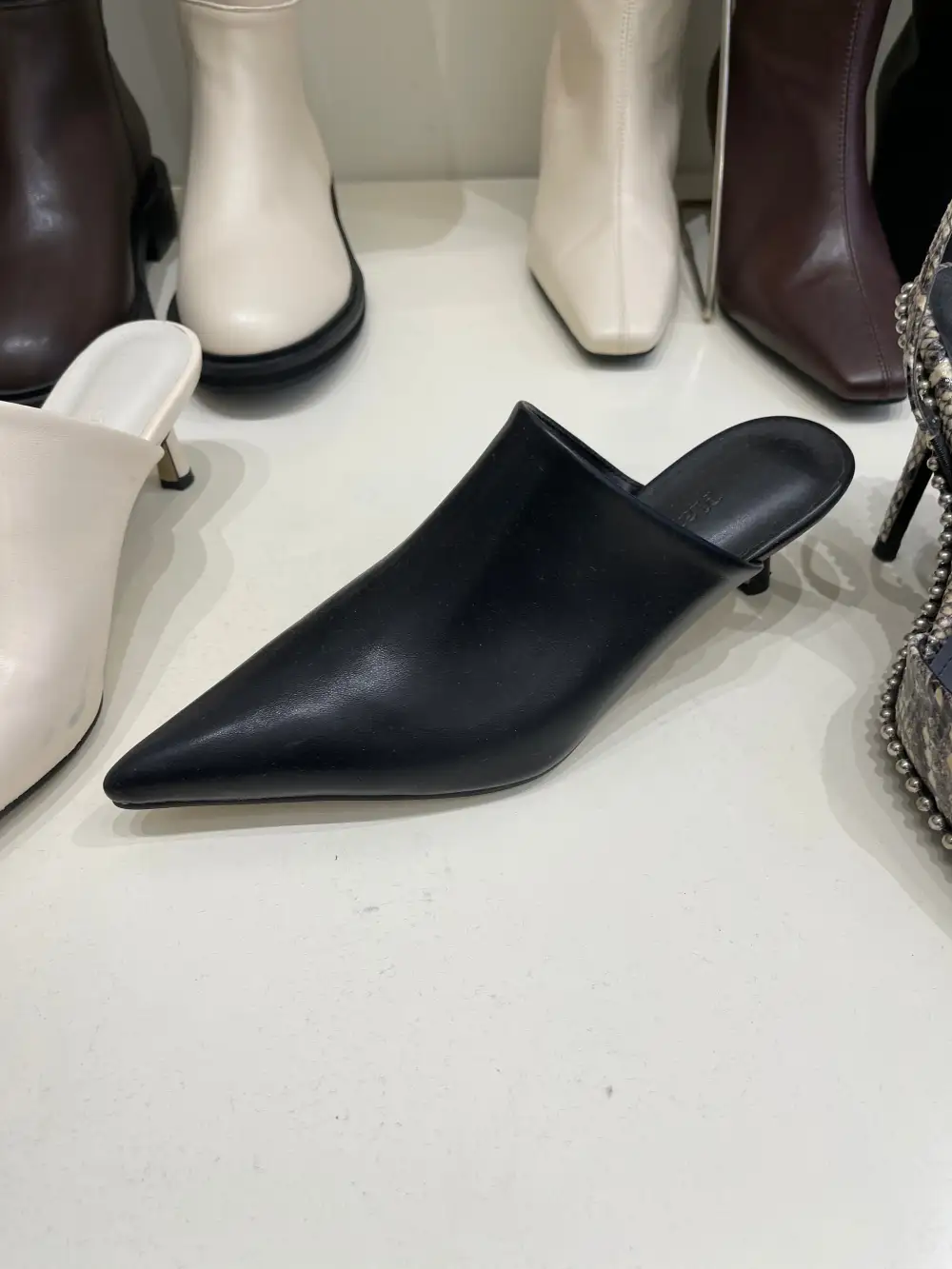 Streamlined Faux Leather Everyday Heels