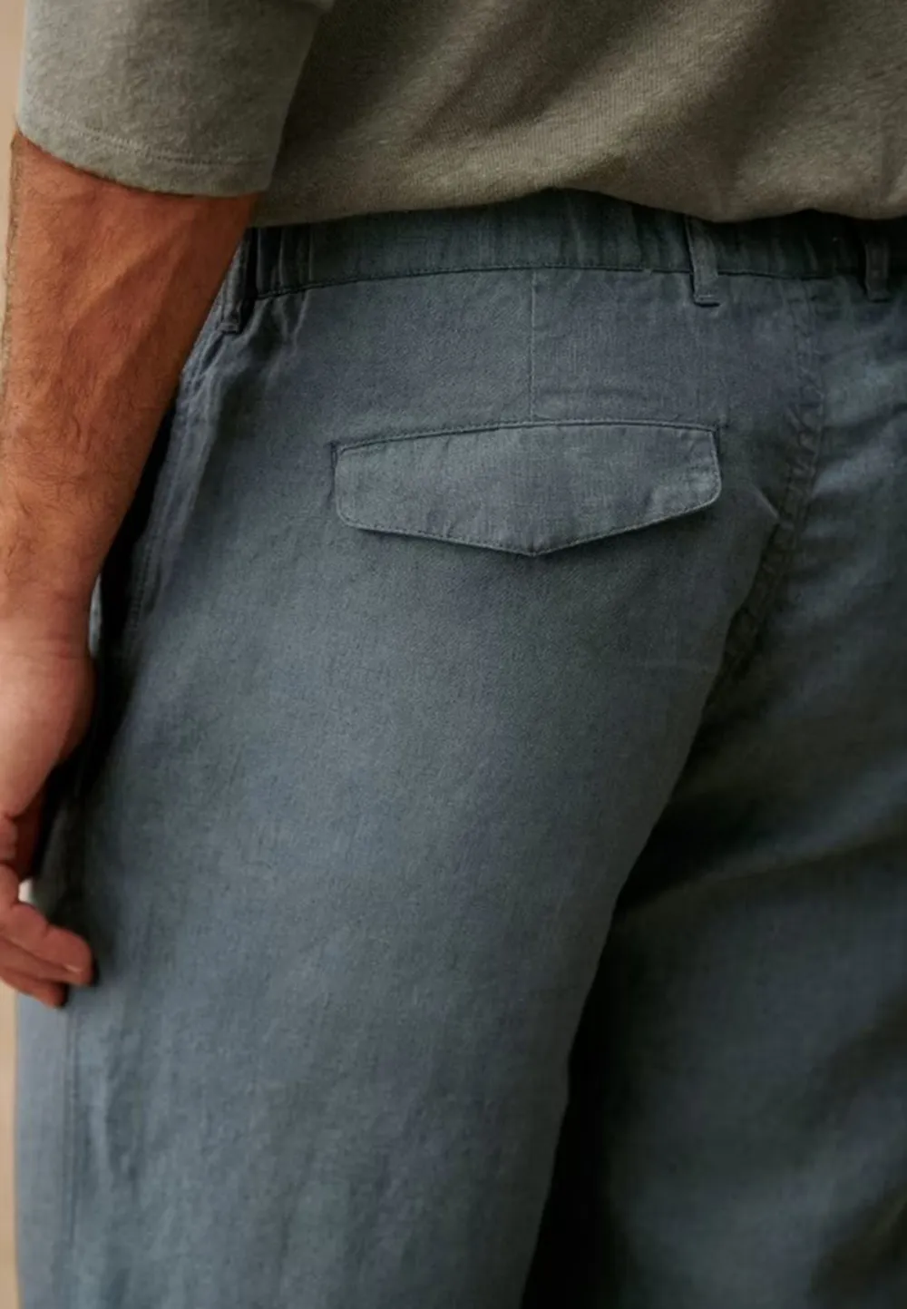 Trousers-Steel Blue