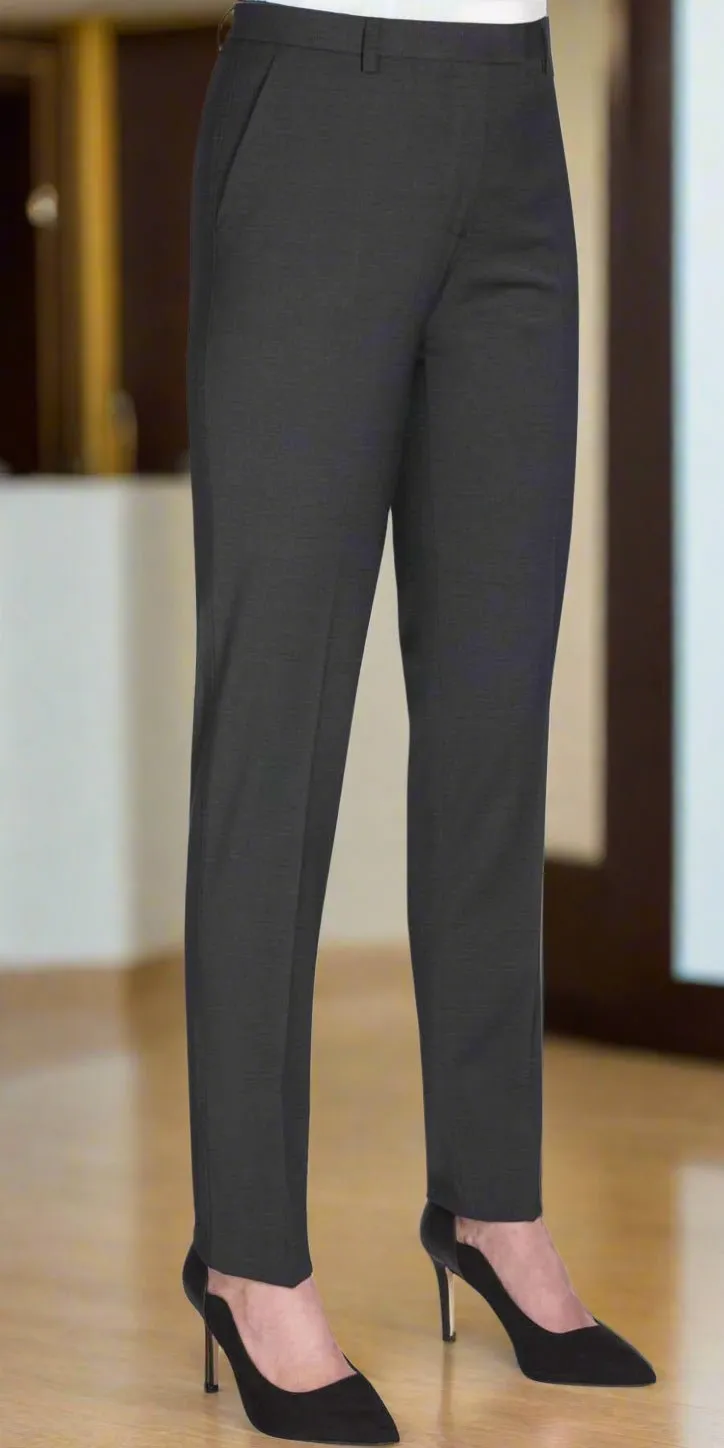 Women's Slim Leg Tailored Fit Stretch Suit Trousers