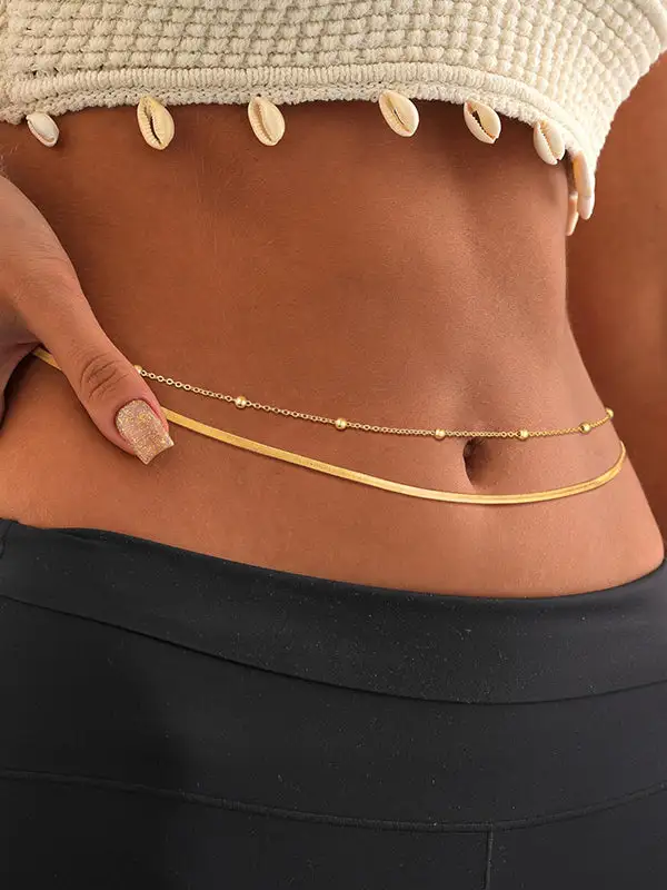 Layered Chain Waist Belt