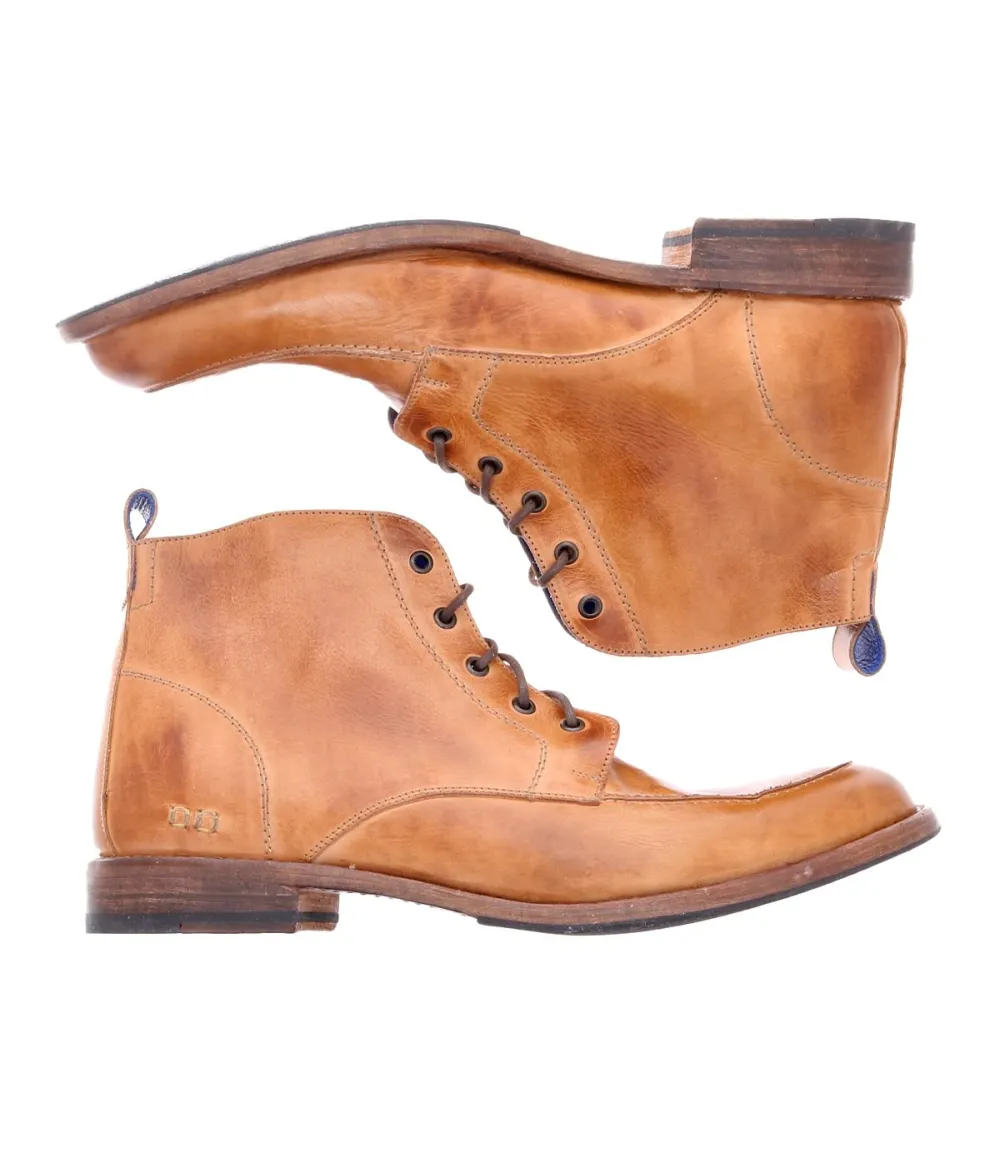 Apron-Toe Lace-Up Work Boots