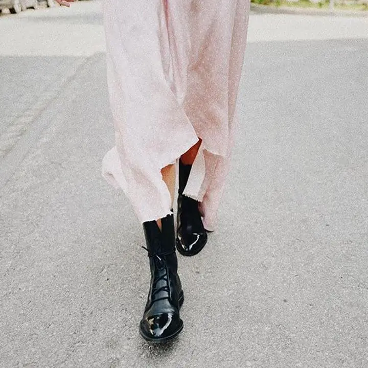 Leather Lace Up Ankle Everyday Boots