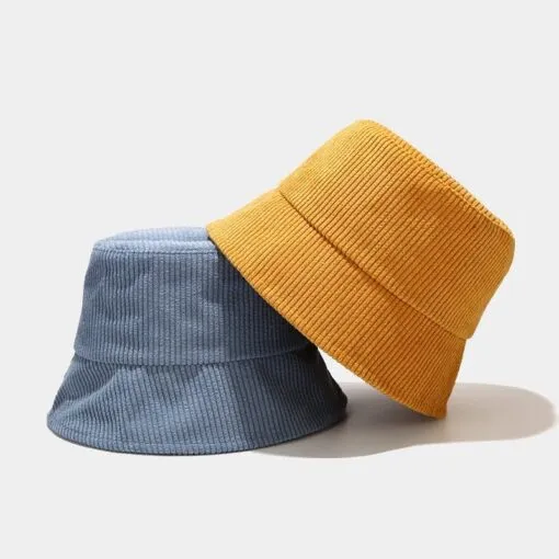 Refined Corduroy Round Beret Hat
