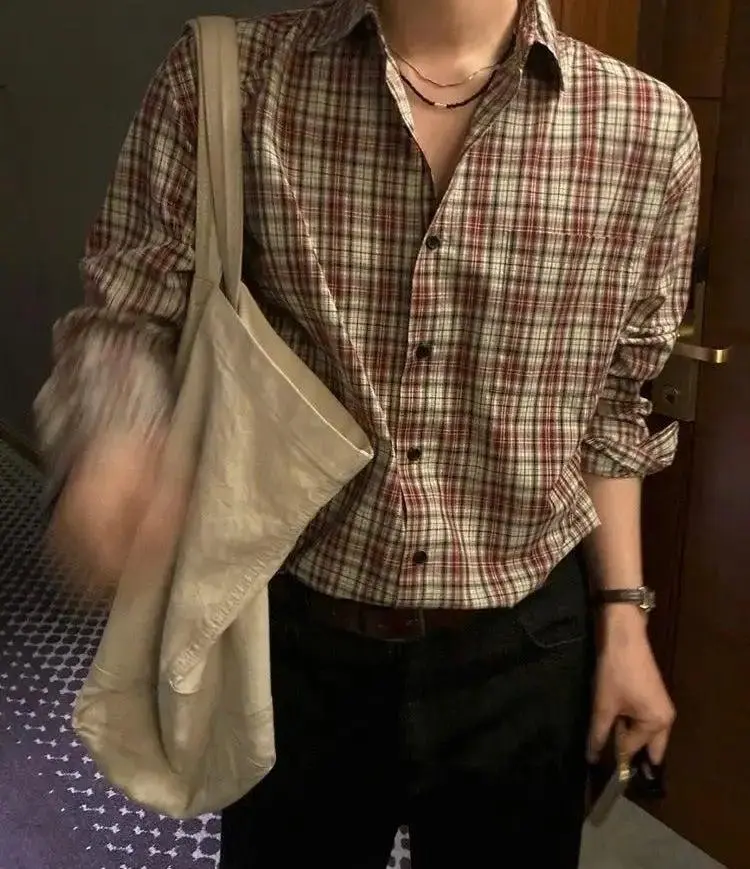 Classic Plaid Button-Front Shirt