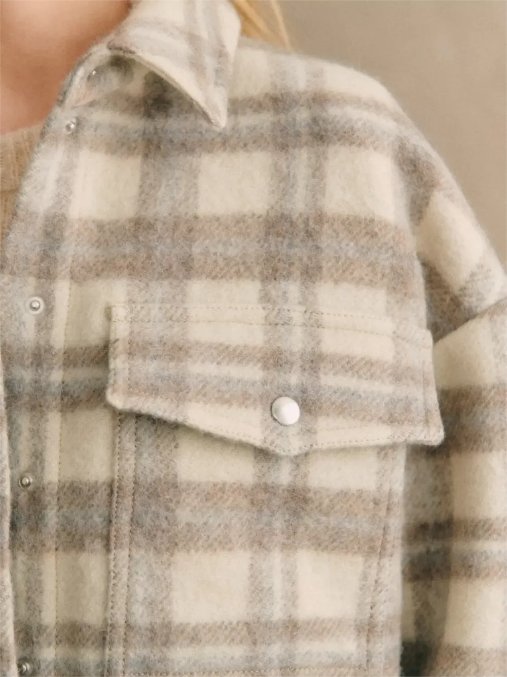 Checkered Grey Shacket