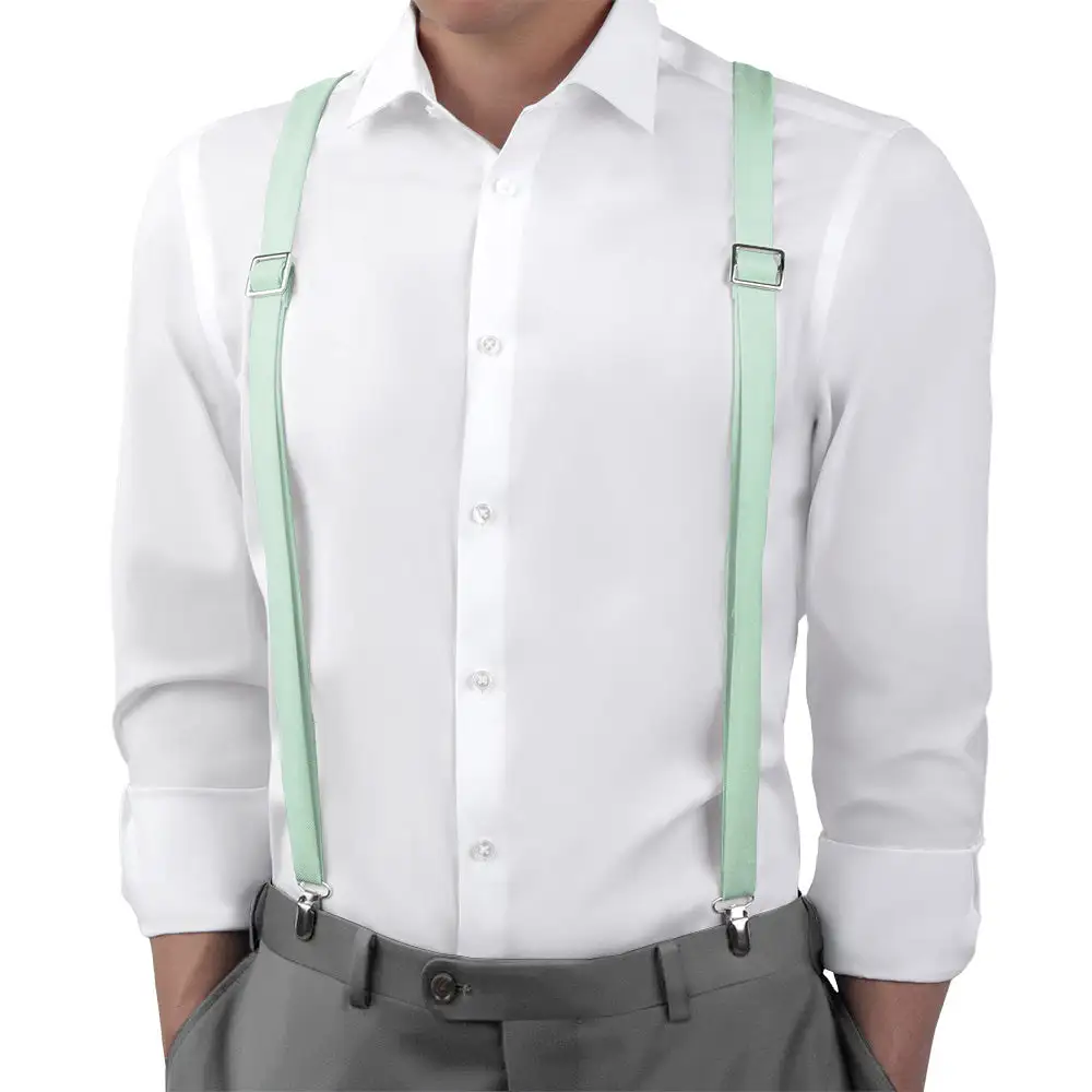 Bold Neat Solid Tone Suspenders
