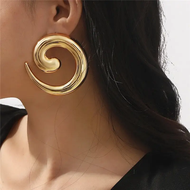 Spiral Statement Earrings