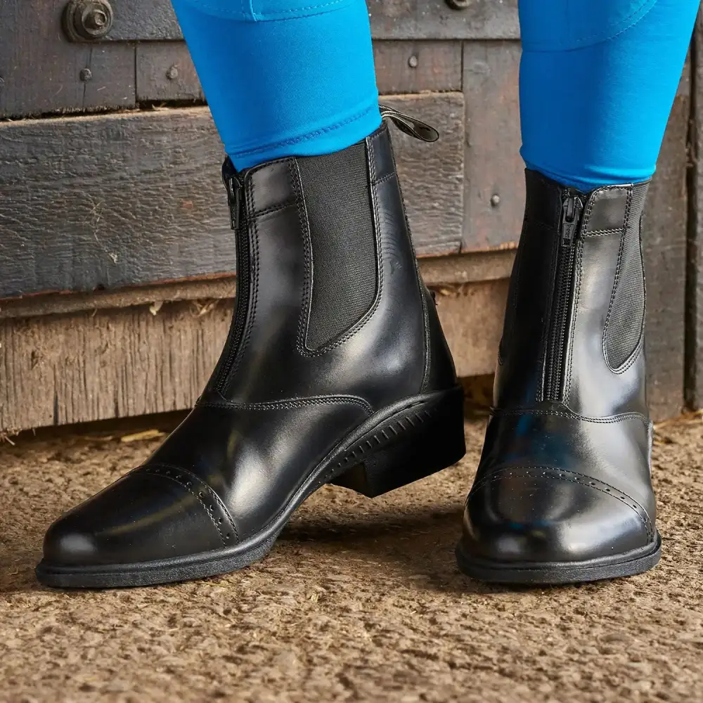 Classic Zip Leather Paddock Boots