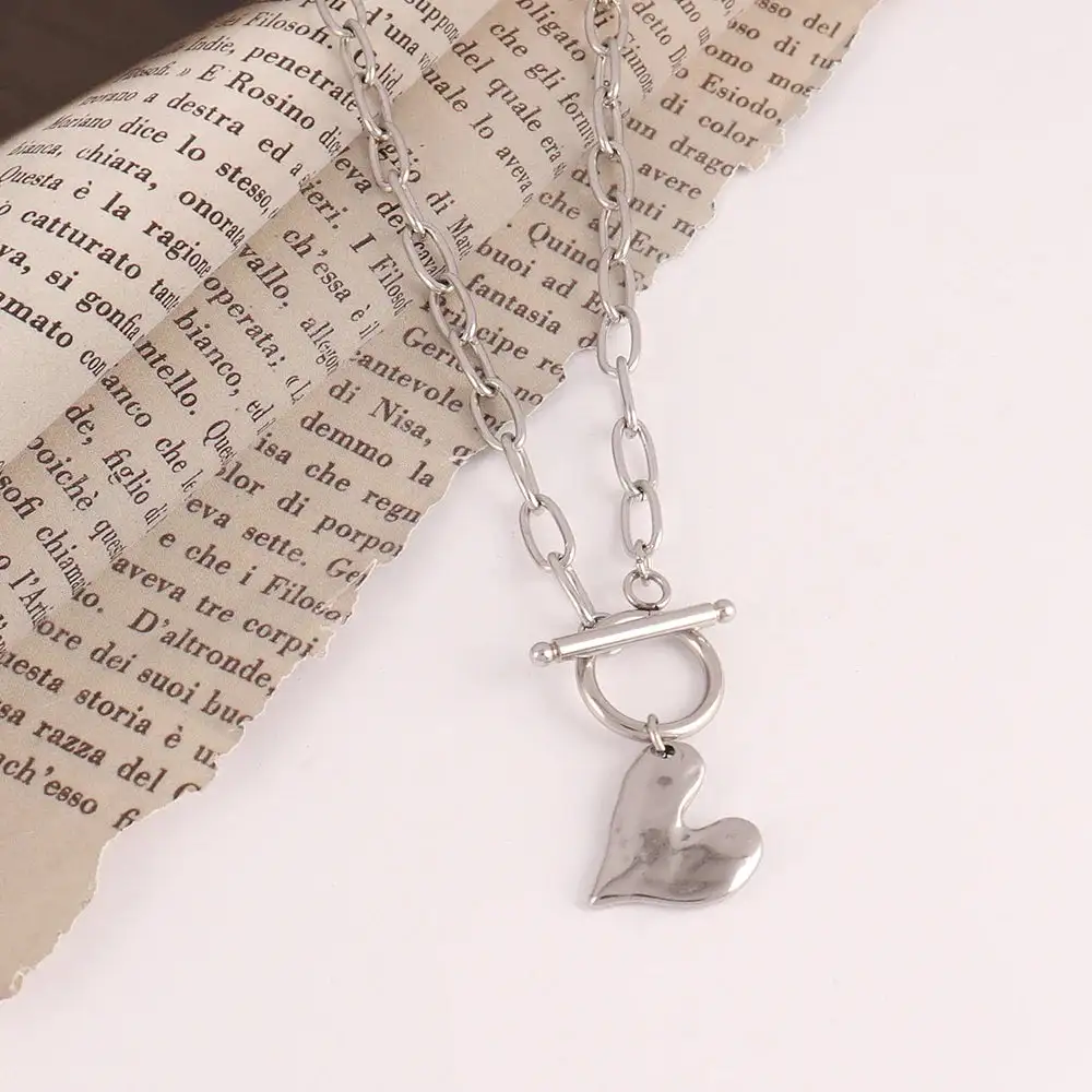 Gathered Heart Necklace