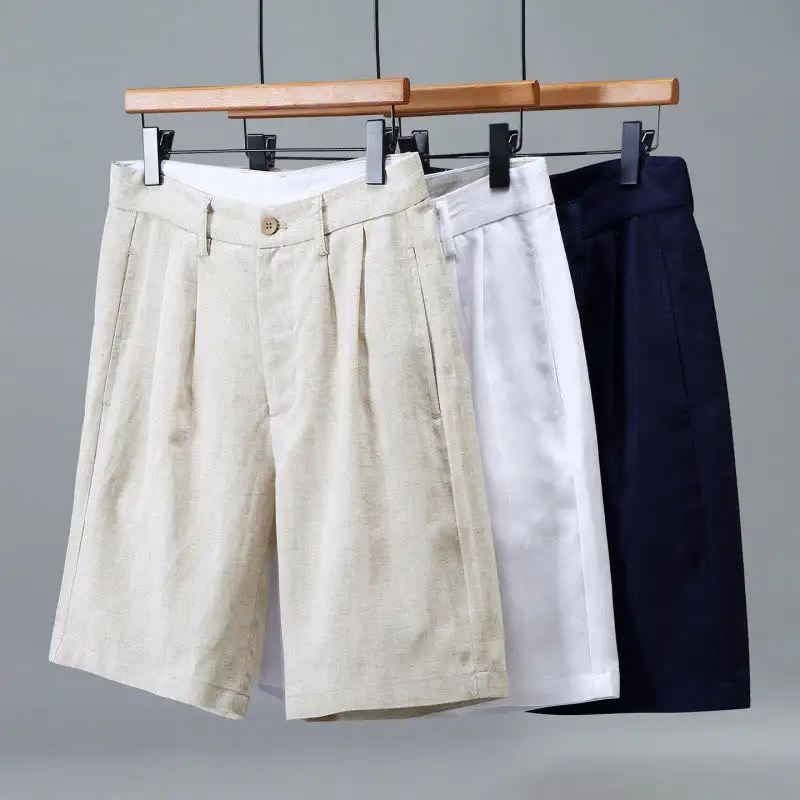 Pleated Pocketed Shorts