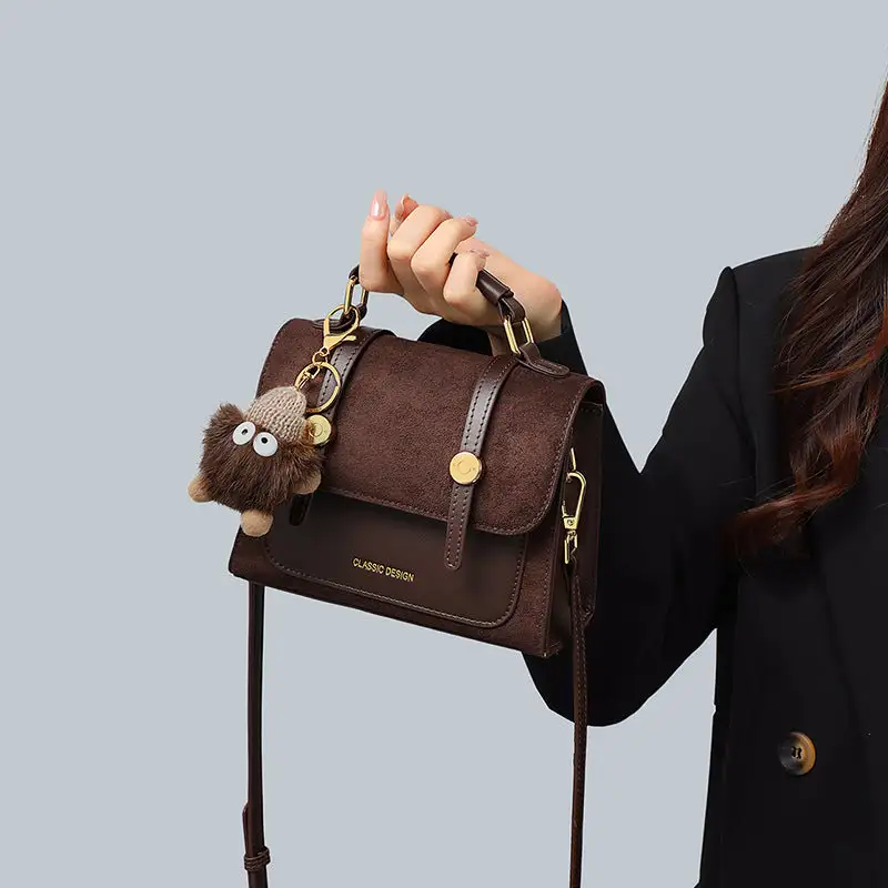 Zip Compact Square Crossbody Bag