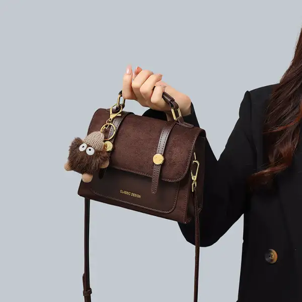 Zip Compact Square Crossbody Bag