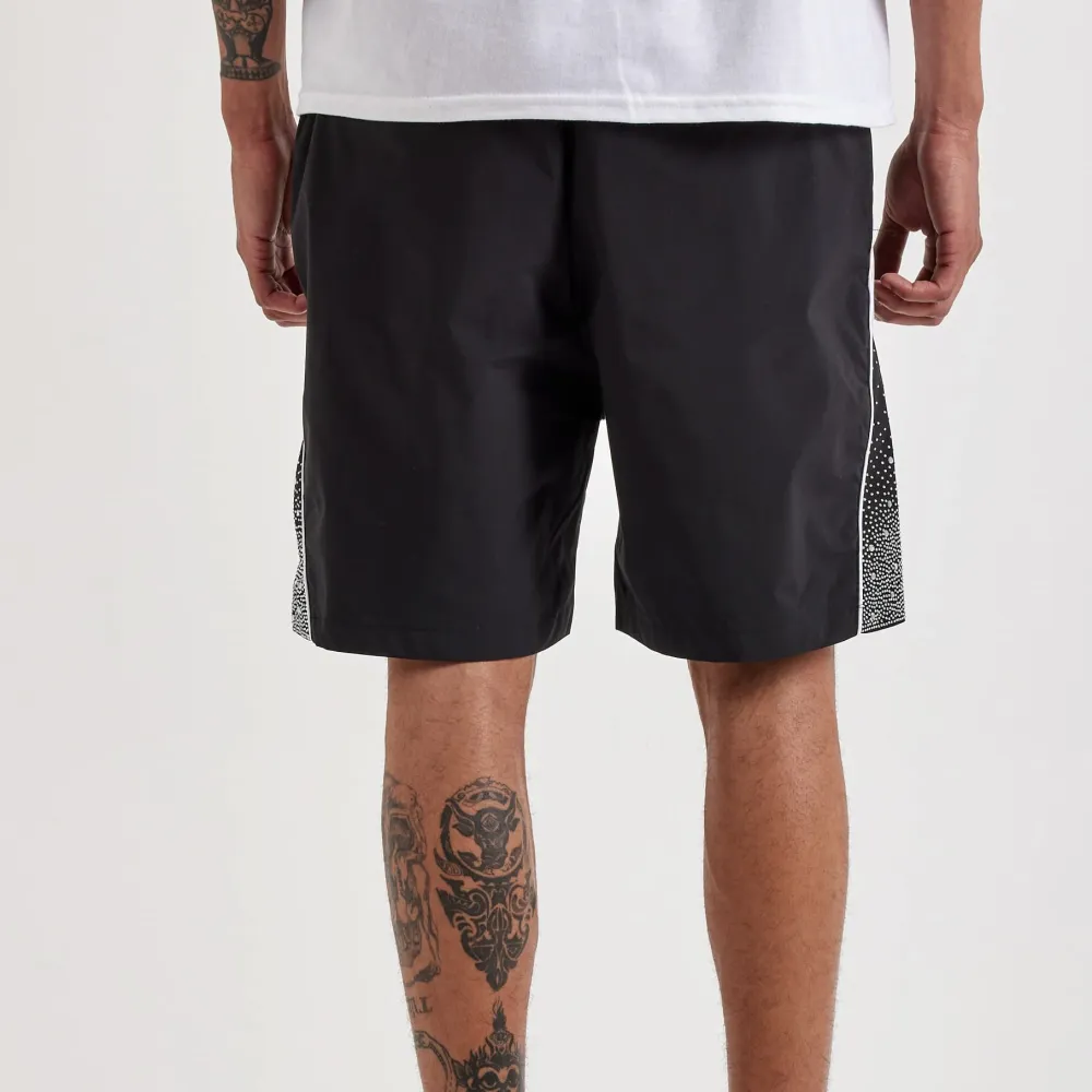 Streetwear Rhinestone Nylon Shorts