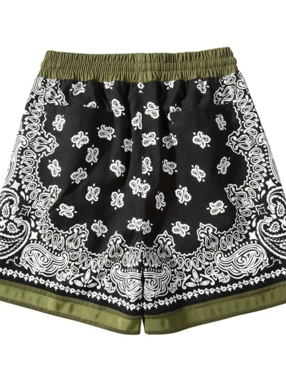 Layered Drawstring Cotton Blend Casual Shorts
