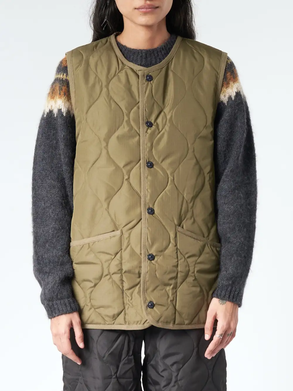 Men's Crew Neck Down Filled Vest