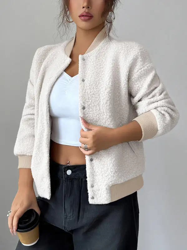 Streetwear Button Front Jacket