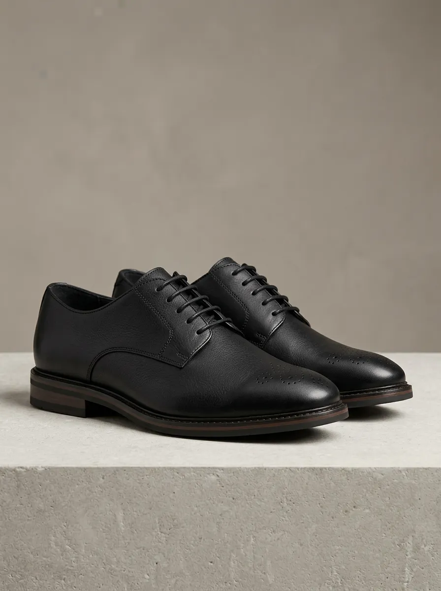 Men's Business Formal Brogue Patterned Leather Oxford Shoes