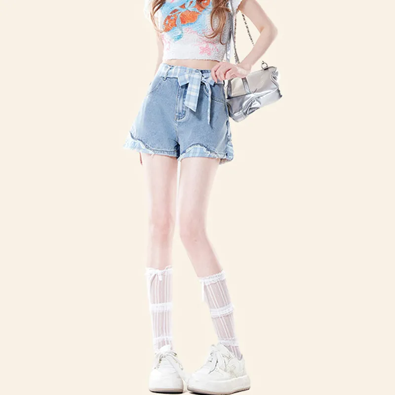 Bow Detail Casual Shorts