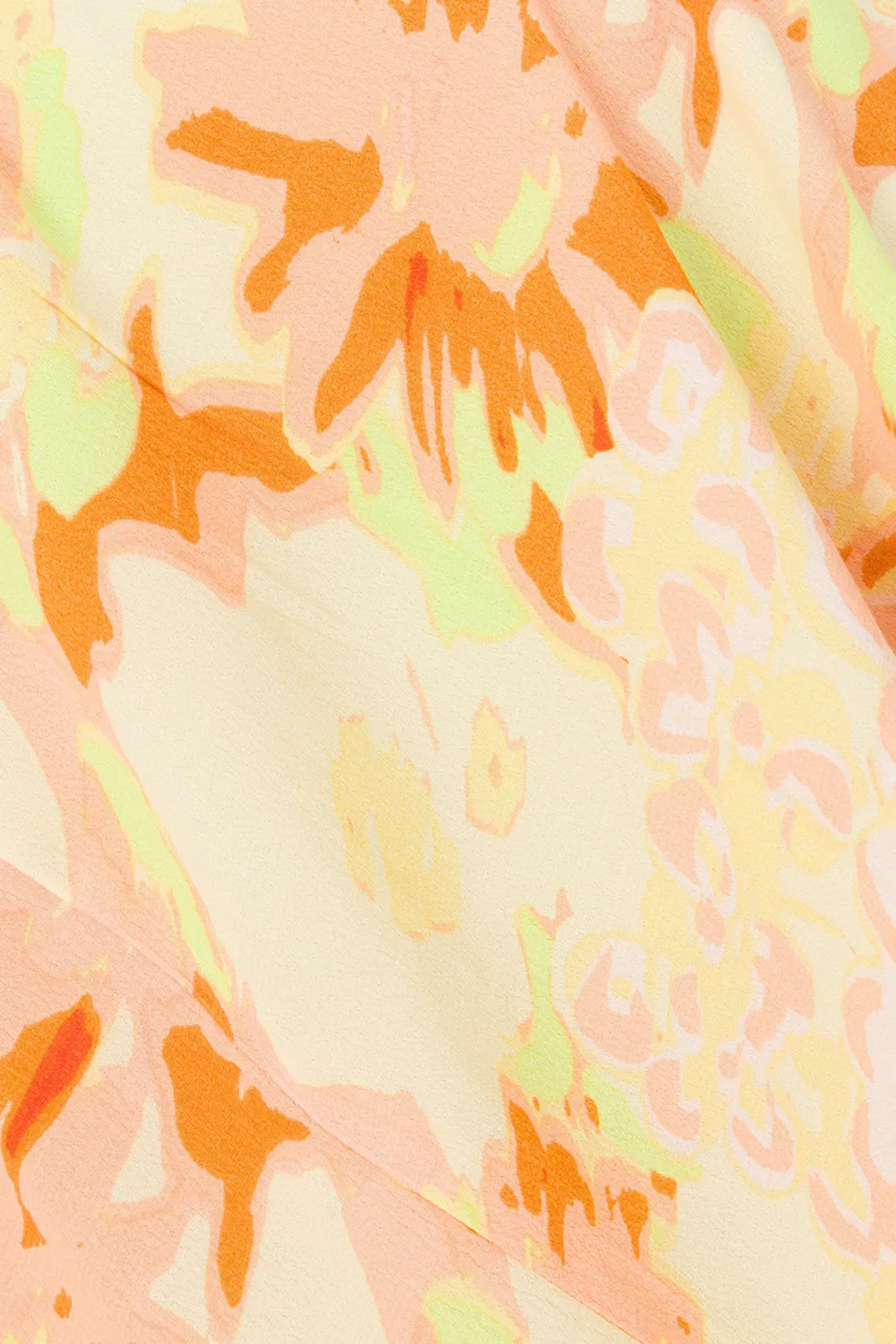 Floral Print Wrap Style Slit Midi Dress