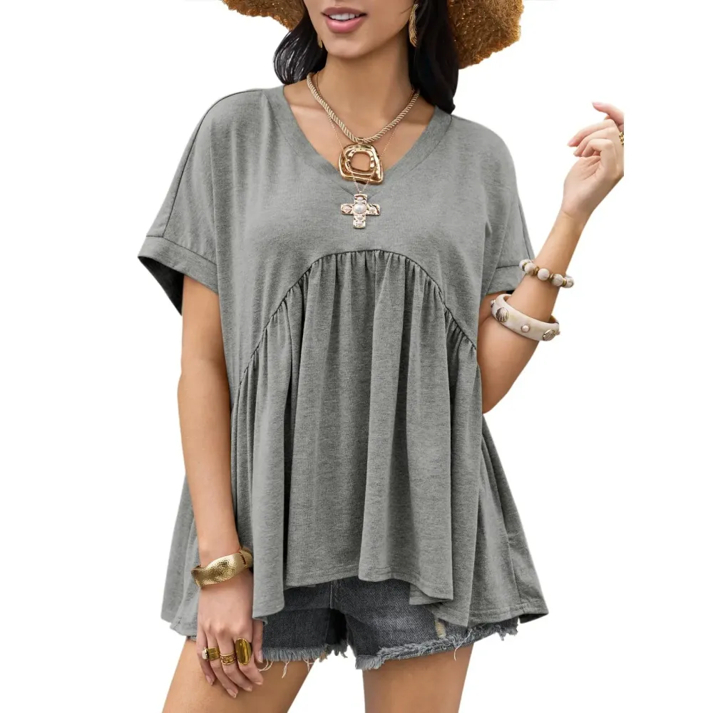 Women's Summer Peplum Top
