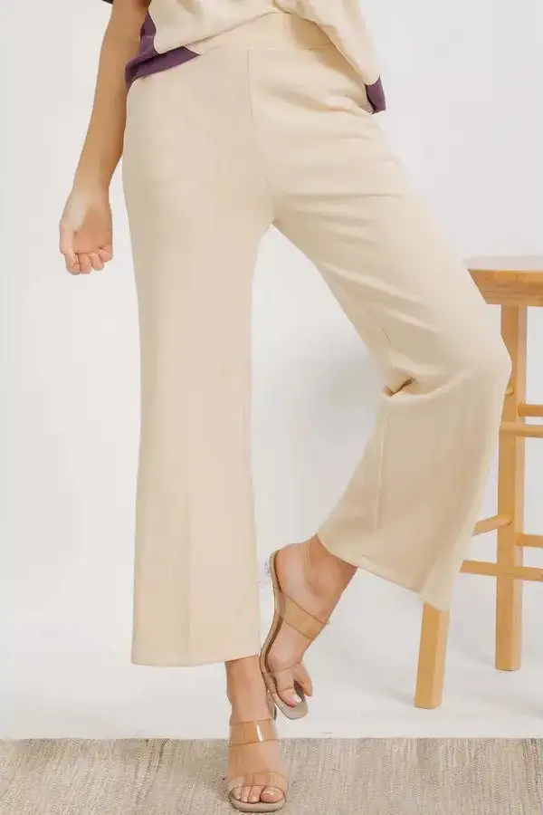Cropped Modal Knit Pants