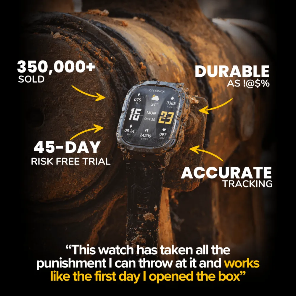 Carbinox Vortex – Durable Smartwatch