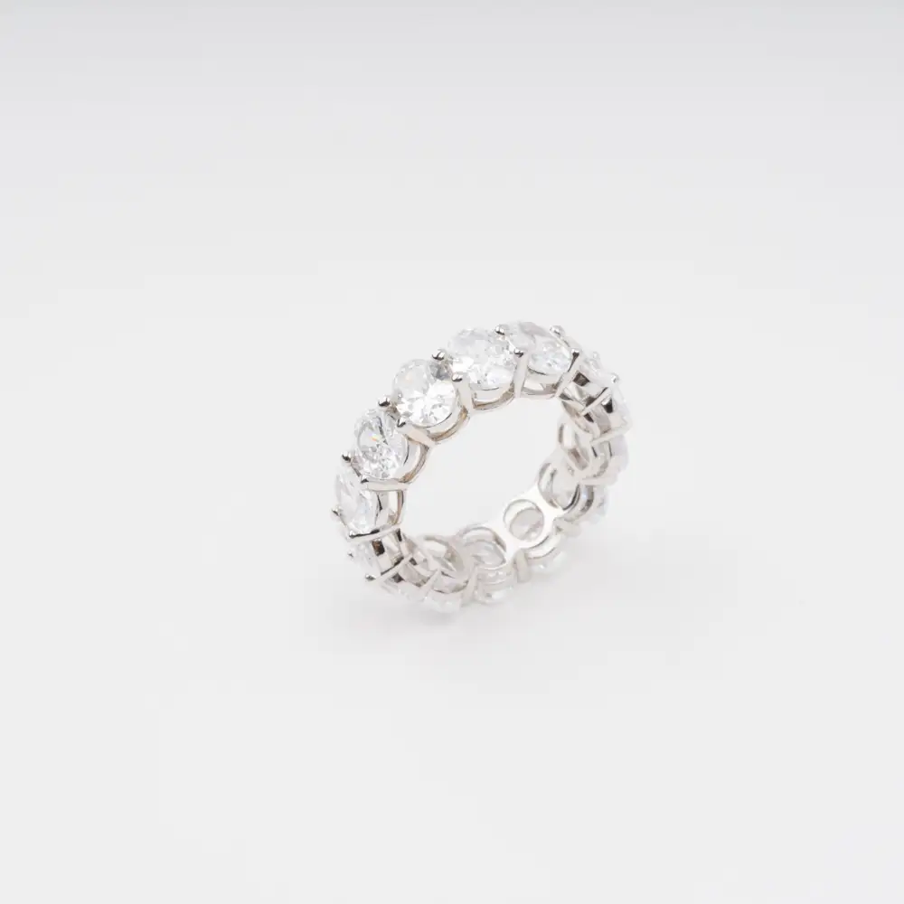 Drapé Oval Gemstone Sterling Silver Ring
