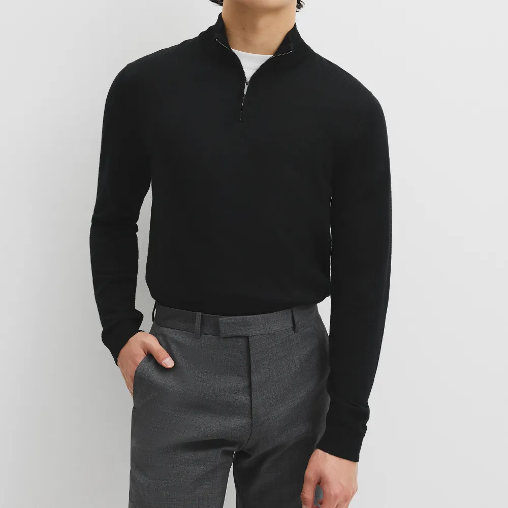 Men's Long Sleeve Half Zip Sweater
