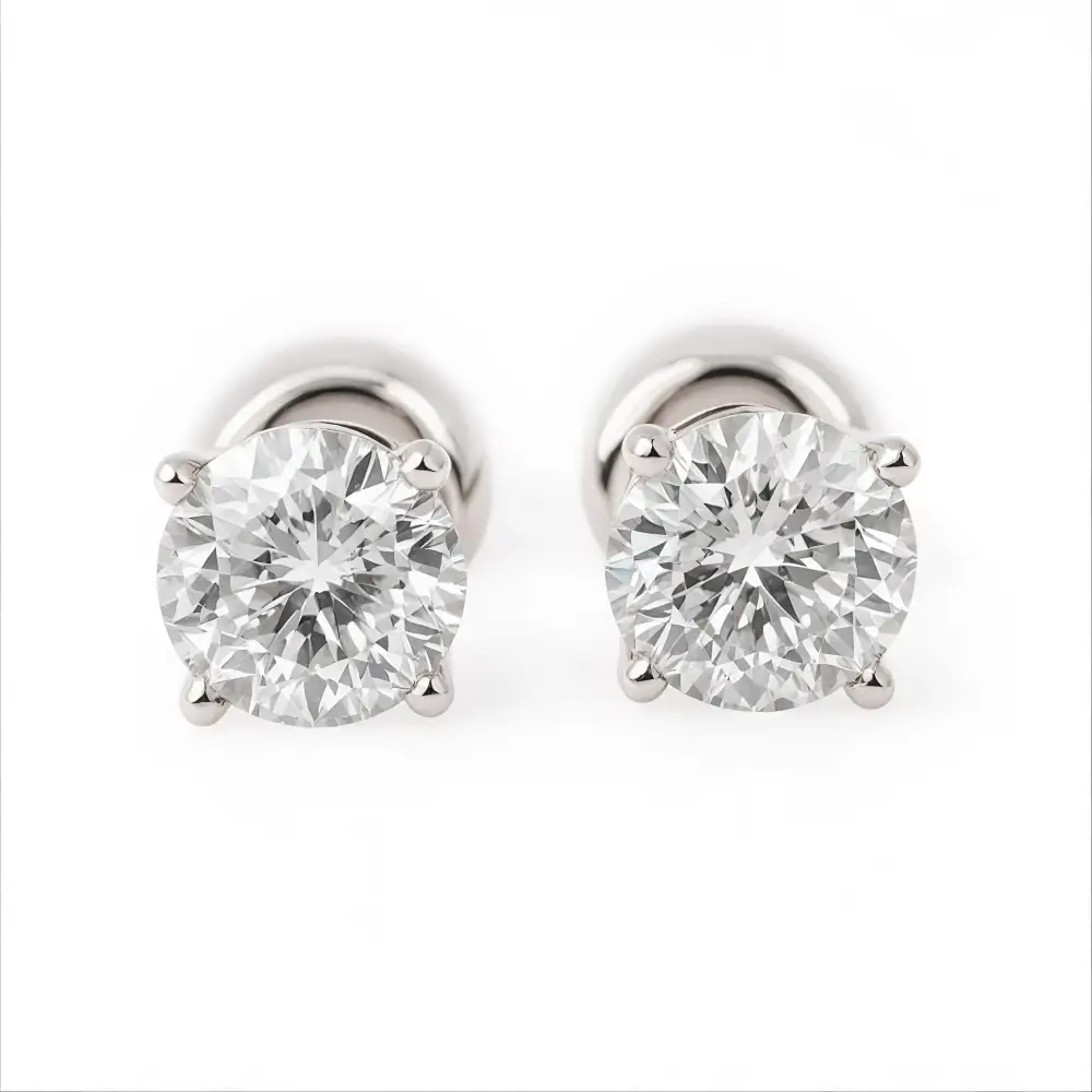 Diamond Martini Stud Earrings