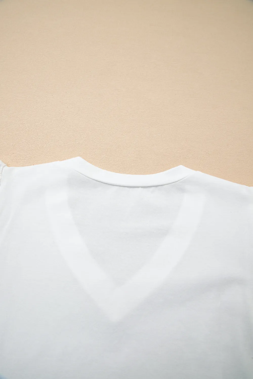 White Eyelet Embroidered Flutter Sleeve Tee