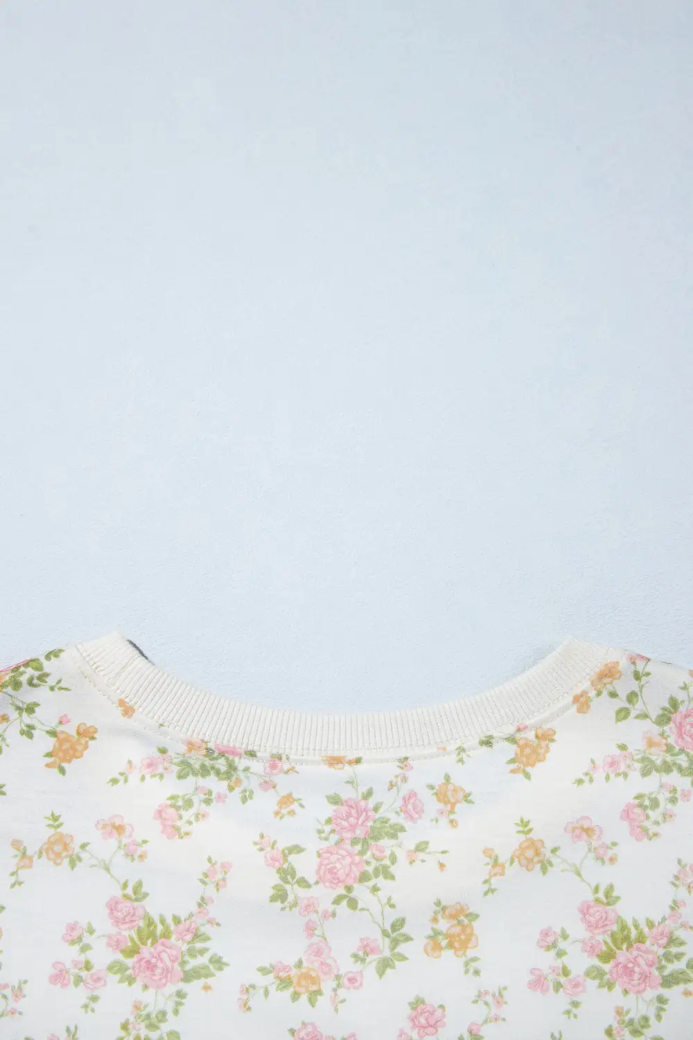 Women's Floral Print Long Sleeve Shift Top Pocketed Shorts Two Piece Set