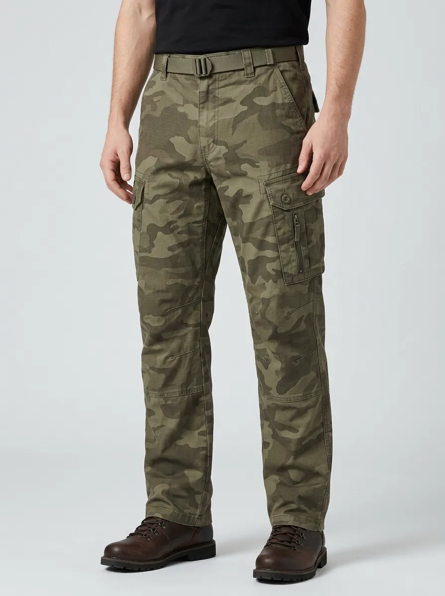 Men's Outdoor Tactical Camouflage Printed Cargo Pants