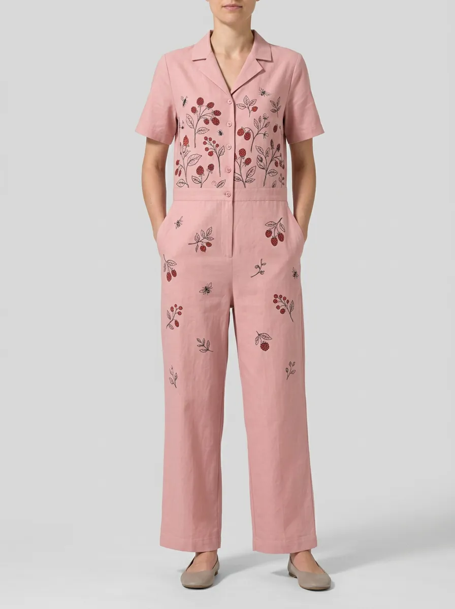 Women's Graphic Relaxed-Fit Jumpsuit