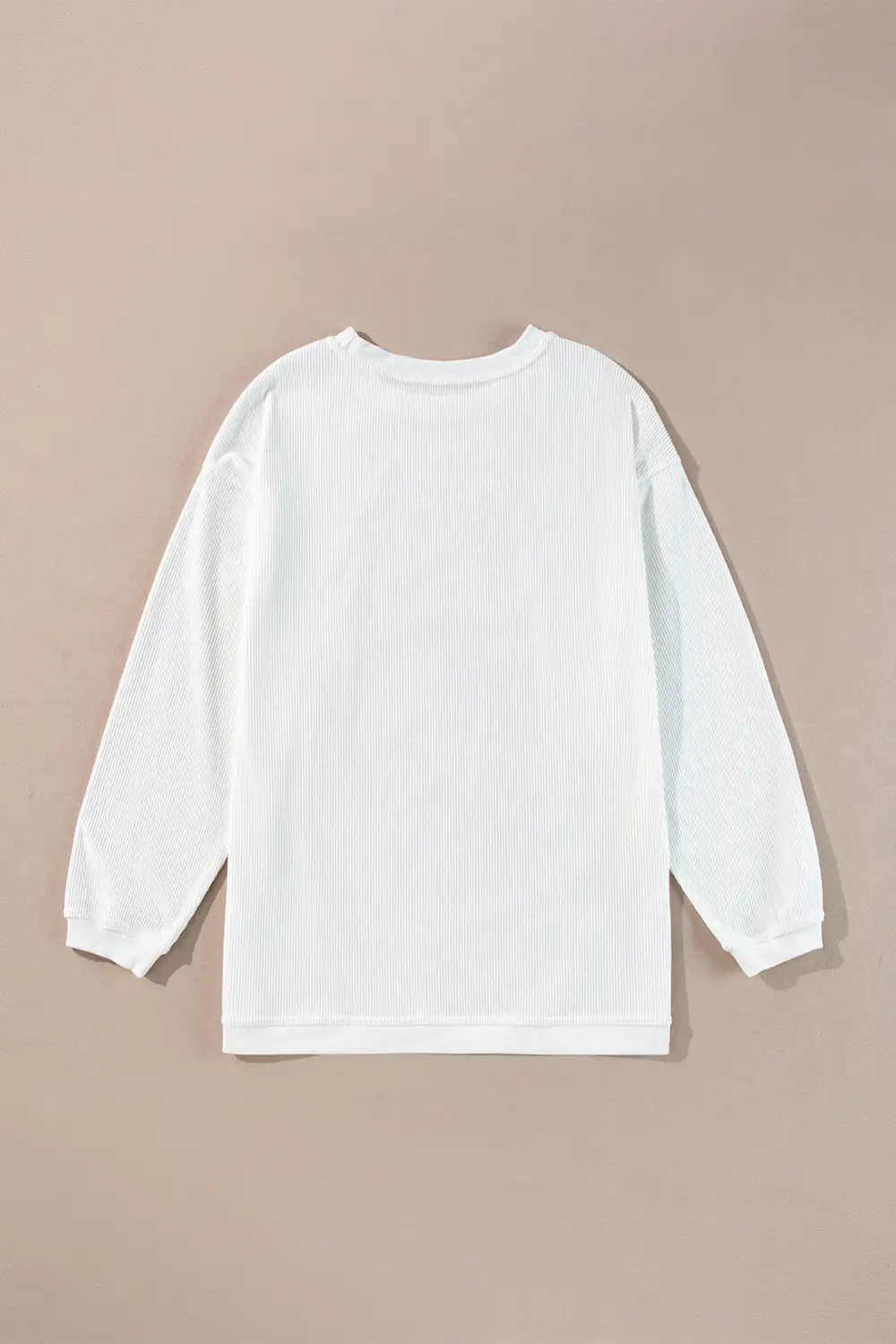 Easygoing Relaxed Ribbed Sweatshirt
