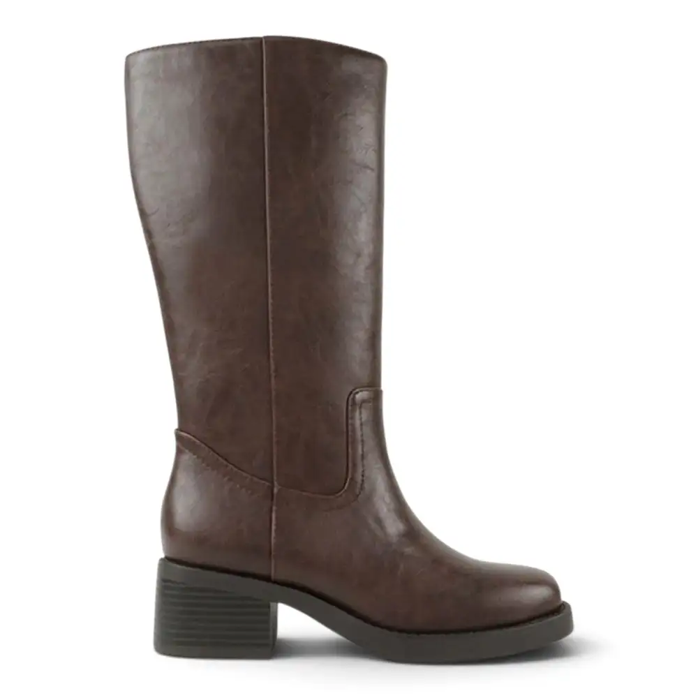 Belvin Square Toe Block Heel Tall Boot