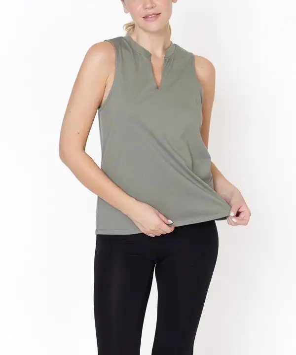 V Neck Sleeveless Tank Top