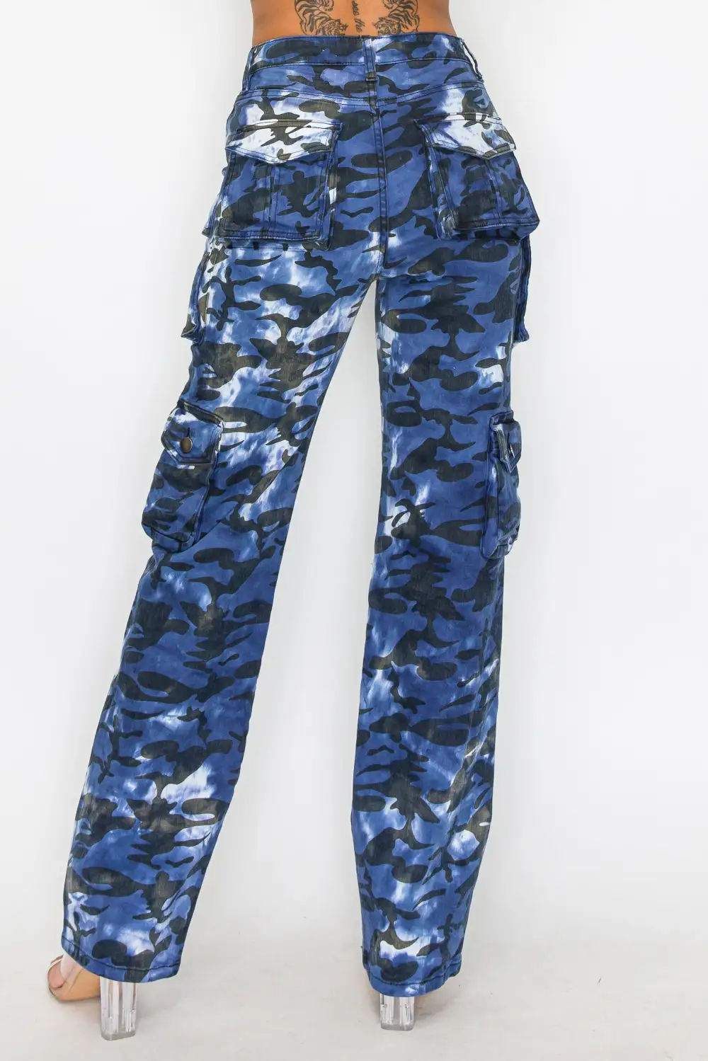 Mid-Rise Utility Cargo Pants