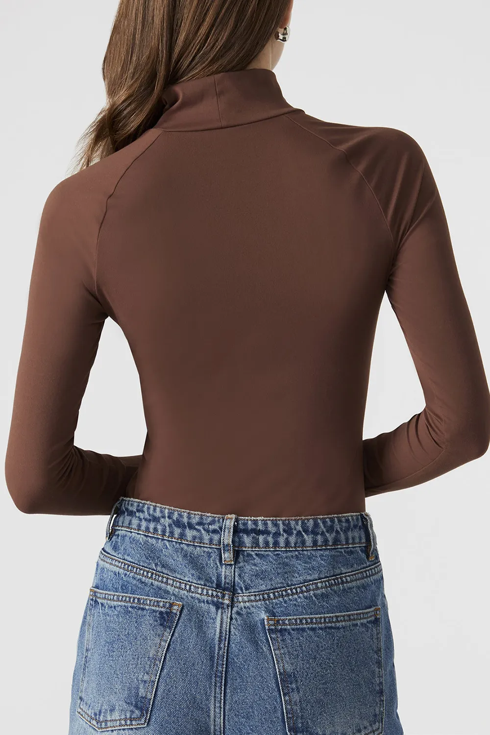 HIGH NECK BODYSUIT BLACK