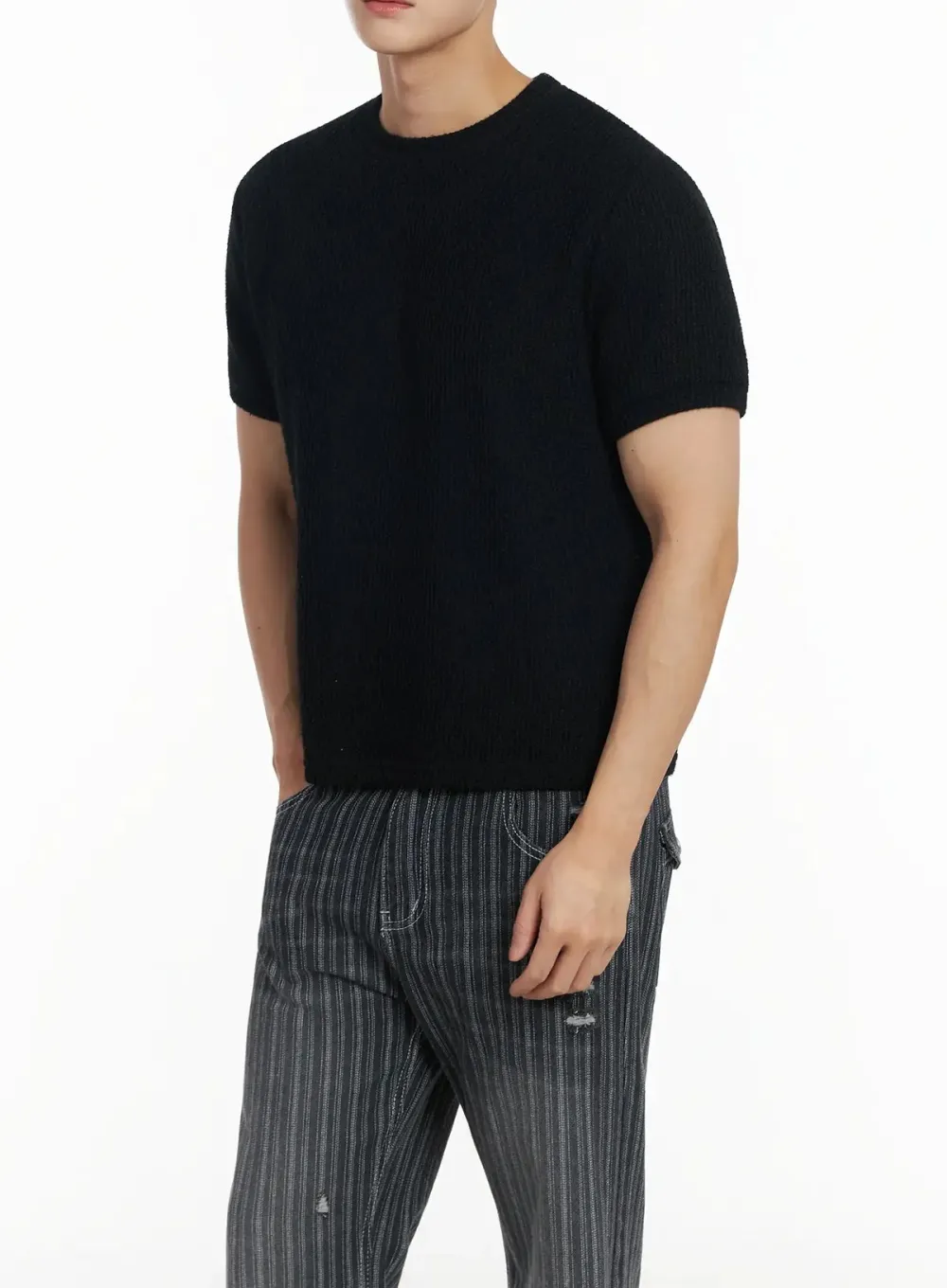 Men's Basic Waffle Knit Tee
