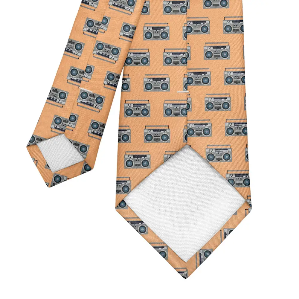 Boombox Pattern Necktie