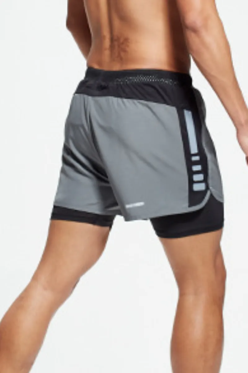 Quick Dry Breathable Storage Pocket Athletic Shorts