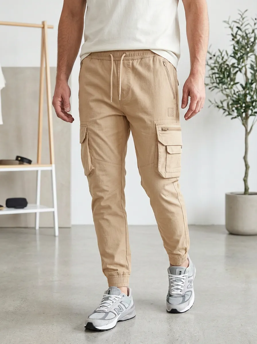 Streetwear Graphic Print Street Look Men's Cargo Jogger Pants