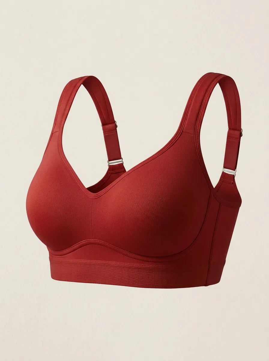 Women's Full-Coverage Seamless Adjustable-Strap Bra