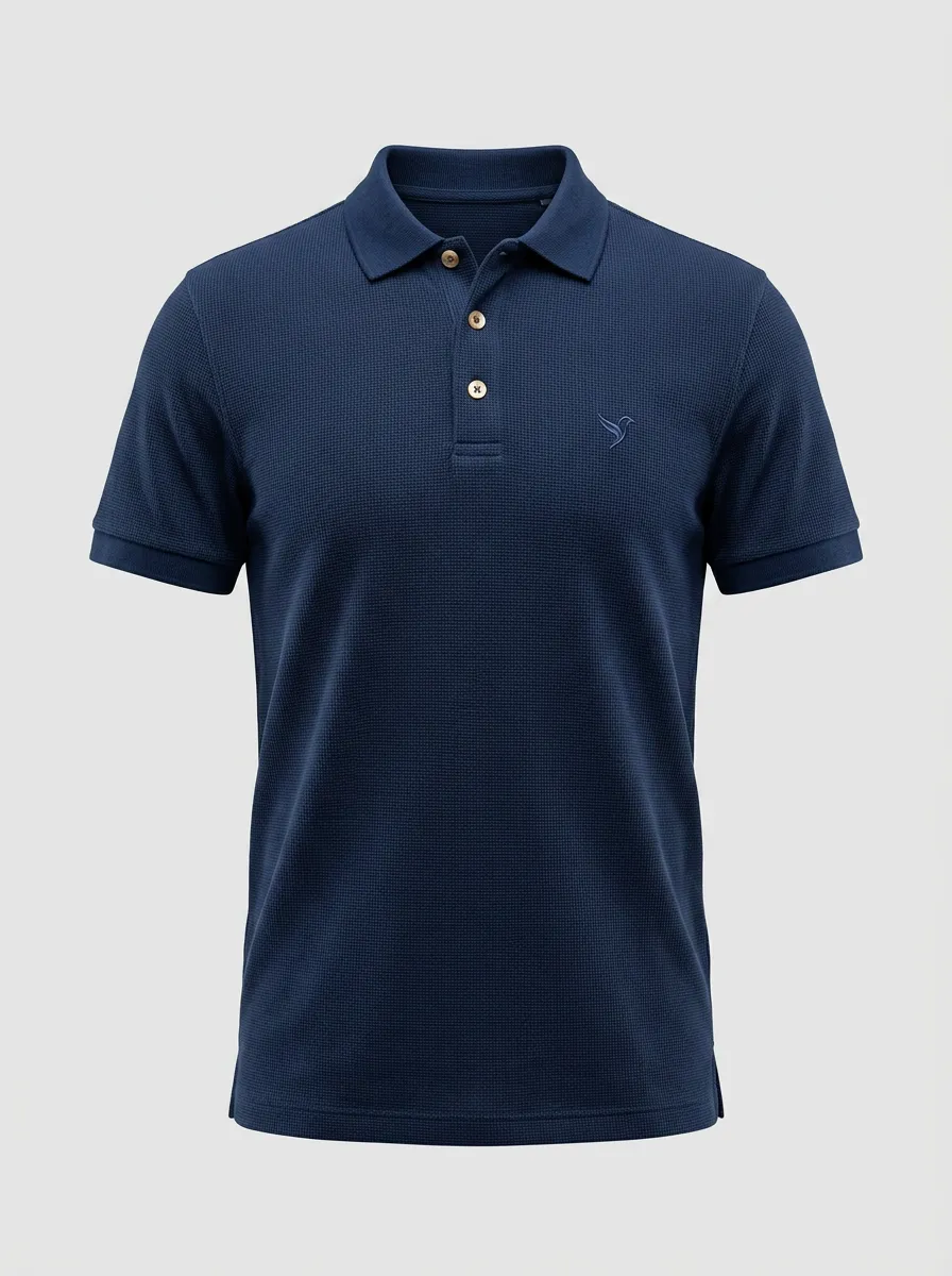 Bird-Detail Embroidered-Detail Men's Polo Shirt