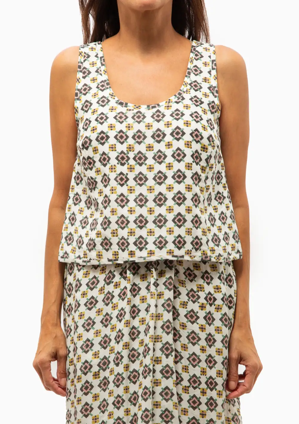Relaxed Pattern Tank Top