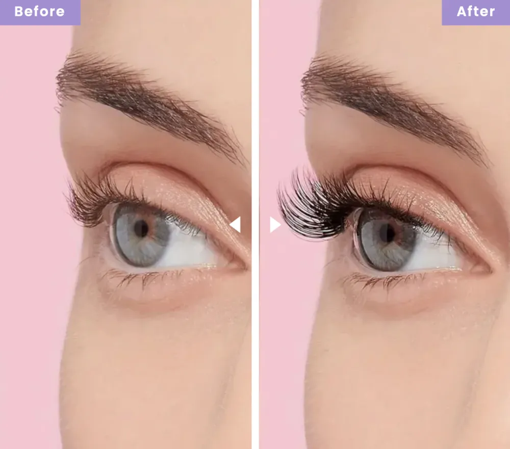 Magnetic Eyelashes with Applicator, No Eyeliner Needed, No Glue Reusable Magnetic Lashes -8RH7