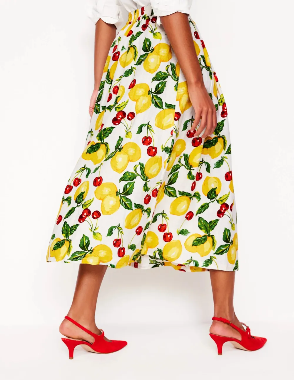 Verity Linen Midi Skirt